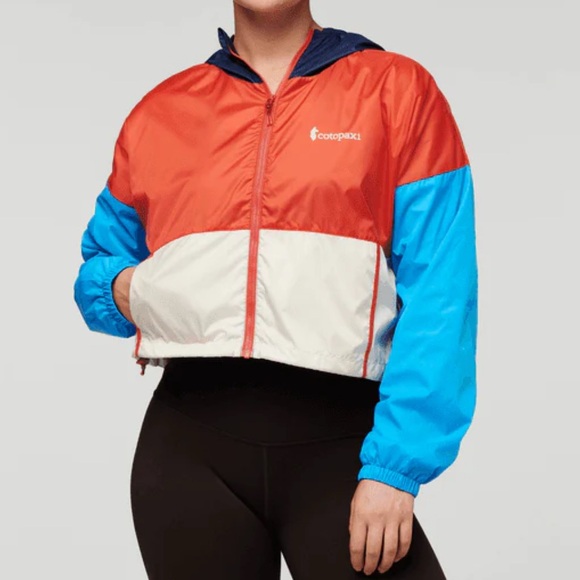 Cotopaxi Teca Crop Windbreaker Zoom Zoom Womens XS Colorblock Jacket NWOT - Picture 1 of 7